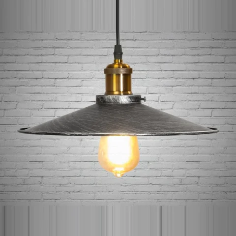Світильник підвісний Diasha 6856-300-BK-SV Loft, 100 см, E27, 1 лампа, метал