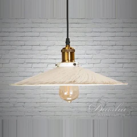 Світильник підвісний Diasha 6856-360-WH-G Loft, 37x37x7 см
