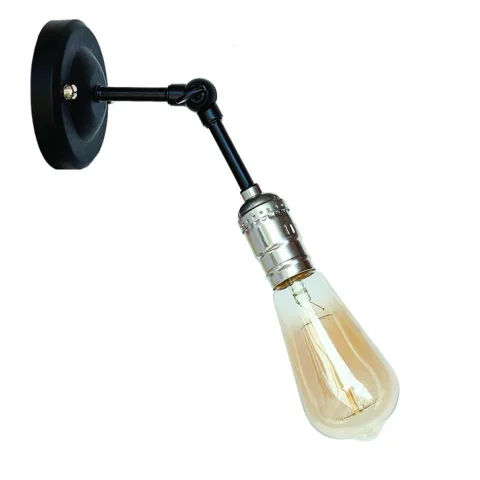 Бра настенное Levistella 752WF3301-1, E27, 60W, черный, хромированный патрон