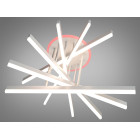 Стельова світлодіодна люстра Diasha 7010WH LED 3color, димер, пульт, 102 W, 65 см, 12-18m2