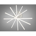 Стельова світлодіодна люстра Diasha 7010WH LED 3color, димер, пульт, 102 W, 65 см, 12-18m2