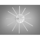 Стельова світлодіодна люстра Diasha 7010WH LED 3color, димер, пульт, 102 W, 65 см, 12-18m2