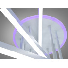 Стельова світлодіодна люстра Diasha 7010WH LED 3color, димер, пульт, 102 W, 65 см, 12-18m2