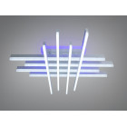 Стельова LED люстра Diasha 7012WH LED 3color dimme біла 136 Вт пульт димер підсвітка