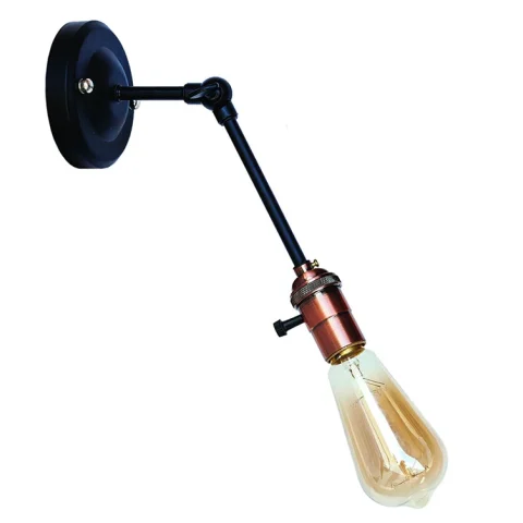Настенный светильник Levistella 752WG1905-1, E27, черный, медная основа