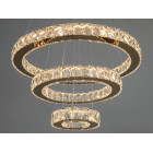 Люстра LED Diasha 7201-8A/580+400+200G кільцева, 66W, золото, регульована висота, пульт ДУ, IP20, сучасний стиль для дому