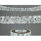 Люстра LED Diasha 7201-8A/580+400+200G кільцева, 66W, золото, регульована висота, пульт ДУ, IP20, сучасний стиль для дому