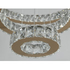 Люстра LED Diasha 7201-8A/580+400+200G кільцева, 66W, золото, регульована висота, пульт ДУ, IP20, сучасний стиль для дому