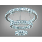 Люстра стельова LED Diasha 7201-8A/580+400+200HR, 66W, хром, кришталь, сучасний стиль, регулювання висоти, пульт ДУ Люстра стельова LED Diasha 7201-8A/580+400+200HR, 66W, хром, кришталь, сучасний стиль, регулювання висоти, пульт ДУ