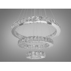 Люстра стельова LED Diasha 7201-8A/580+400+200HR, 66W, хром, кришталь, сучасний стиль, регулювання висоти, пульт ДУ Люстра стельова LED Diasha 7201-8A/580+400+200HR, 66W, хром, кришталь, сучасний стиль, регулювання висоти, пульт ДУ