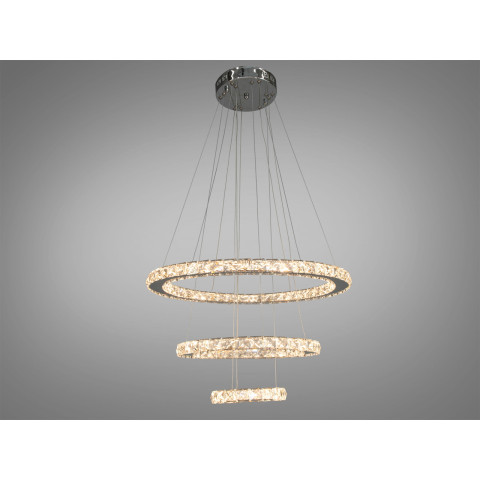 Люстра LED Diasha 7201-8W/580+400+200HR 66W, хром, дизайнерський стиль, регульована висота, пульт ДУ Люстра LED Diasha 7201-8W/580+400+200HR 66W, хром, дизайнерський стиль, регульована висота, пульт ДУ