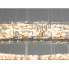 Люстра LED Diasha 7201-8W/580+400+200HR 66W, хром, дизайнерський стиль, регульована висота, пульт ДУ