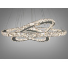 Люстра стельова LED Diasha 7201-9W/750+580+400HR 105W, 75 см, з пультом, IP20, сучасний стиль, дизайнерська кристалічна Люстра стельова LED Diasha 7201-9W/750+580+400HR 105W, 75 см, з пультом, IP20, сучасний стиль, дизайнерська кристалічна