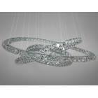 Люстра стельова LED Diasha 7201-9W/750+580+400HR 105W, 75 см, з пультом, IP20, сучасний стиль, дизайнерська кристалічна Люстра стельова LED Diasha 7201-9W/750+580+400HR 105W, 75 см, з пультом, IP20, сучасний стиль, дизайнерська кристалічна