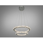 Люстра стельова LED Diasha 7206-6W/480+340HR, 55W, 3025 лм, хром, стильний дизайн для коридору, вітальні, спальні Люстра стельова LED Diasha 7206-6W/480+340HR, 55W, 3025 лм, хром, стильний дизайн для коридору, вітальні, спальні