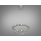 Люстра стельова LED Diasha 7206-6W/480+340HR, 55W, 3025 лм, хром, стильний дизайн для коридору, вітальні, спальні Люстра стельова LED Diasha 7206-6W/480+340HR, 55W, 3025 лм, хром, стильний дизайн для коридору, вітальні, спальні