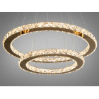 Люстра стельова LED Diasha 7206-8W/580+400G Кришталеві кільця, 65W, золото, сучасний стиль, регулювання висоти, пульт ДУ Люстра стельова LED Diasha 7206-8W/580+400G Кришталеві кільця, 65W, золото, сучасний стиль, регулювання висоти, пульт ДУ