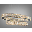 Світильник підвісний LED Diasha 7210/650+500HR, 50W, хром, сучасний стиль, регульована висота, пульт ДК Світильник підвісний LED Diasha 7210/650+500HR, 50W, хром, сучасний стиль, регульована висота, пульт ДК