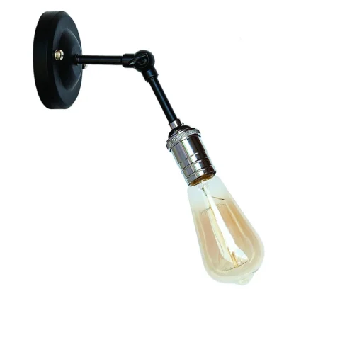 Бра настінне Levistella 752WF1701-1, E27, 60W, чорний, хромований патрон