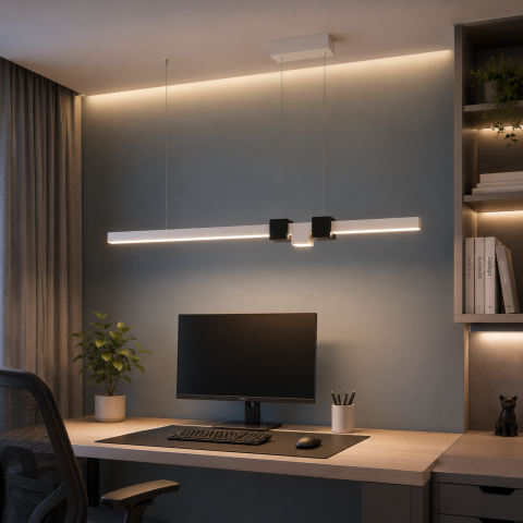Підвісний LED-світильник Diasha 7528/1000WH, 28 W, 121 см, 0-10m2 Підвісний LED-світильник Diasha 7528/1000WH, 28 W, 121 см, 0-10m2