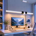 Підвісний LED-світильник Diasha 7528/1000WH, 28 W, 121 см, 0-10m2 Підвісний LED-світильник Diasha 7528/1000WH, 28 W, 121 см, 0-10m2