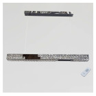 Лінійна кришталева LED люстра над столом 7712/1000BK Artlight з пультом та трьома режимами світла