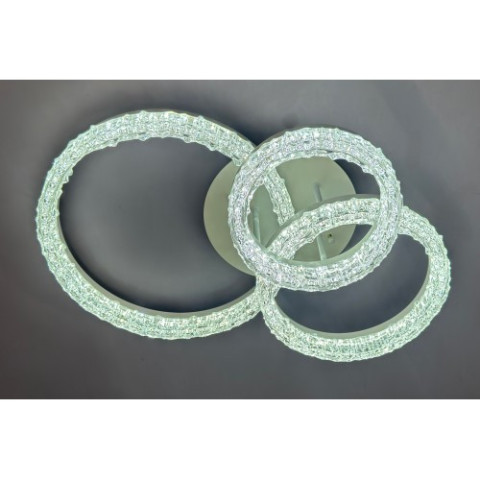 Люстра стельова Linisoln 78202/1+1+1 метал, акрил LED 100Вт 21см 64*50см