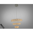 Підвісна LED люстра Diasha 7895/600+400+200CH з кришталем, хром, 70 W, з пультом, освітлення 10-20 м2 Підвісна LED люстра Diasha 7895/600+400+200CH з кришталем, хром, 70 W, з пультом, освітлення 10-20 м2