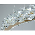 Підвісна LED люстра Diasha 7895/600+400S-gold з кришталем, золото, 54 W, з пультом, освітлення 10-18 м2 Підвісна LED люстра Diasha 7895/600+400S-gold з кришталем, золото, 54 W, з пультом, освітлення 10-18 м2