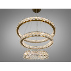 Підвісна LED-люстра Diasha 7895/800+600S-gold для вітальні, залу та сходів, кришталь, 95 W, 75 см, 16-25m2 Підвісна LED-люстра Diasha 7895/800+600S-gold для вітальні, залу та сходів, кришталь, 95 W, 75 см, 16-25m2