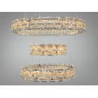 Підвісна LED-люстра Diasha 7896/500+400+300CH з трьома кришталевими кільцями, пультом, 70 W, CH, 53 см, 12-20m2 Підвісна LED-люстра Diasha 7896/500+400+300CH з трьома кришталевими кільцями, пультом, 70 W, CH, 53 см, 12-20m2