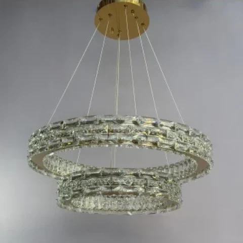 Люстра-кільце Linisoln 7896-60*40 метал, кришталь, LED (120–50 см, 60×40 см), 65 Вт