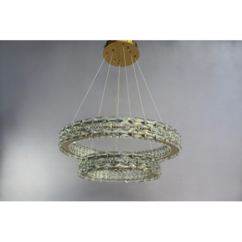 Люстра кільця Linisoln 7896-60*40 метал, кришталь, LED, 120-50 см, 60*40 см, 65 Вт
