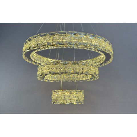 Люстра кільця Linisoln 7896-60*40*20 метал, кришталь LED 80 Вт 120-50 см
