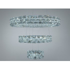 Підвісна LED-люстра Diasha 7896/600+400+200CH з трьома кришталевими кільцями, пультом, 70 W, CH, 59 см, 12-20m2 Підвісна LED-люстра Diasha 7896/600+400+200CH з трьома кришталевими кільцями, пультом, 70 W, CH, 59 см, 12-20m2