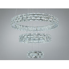 Підвісна LED-люстра Diasha 7896/600+400+200CH з трьома кришталевими кільцями, пультом, 70 W, CH, 59 см, 12-20m2 Підвісна LED-люстра Diasha 7896/600+400+200CH з трьома кришталевими кільцями, пультом, 70 W, CH, 59 см, 12-20m2