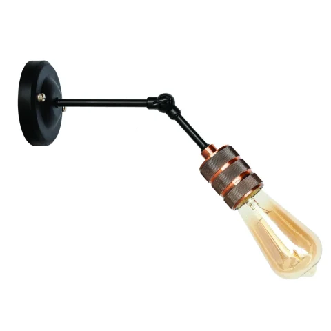 Бра настінне Levistella 752WH2105-1, E27, 60W, чорний, мідний цоколь, сучасний стиль