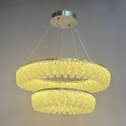 Підвісна кришталева LED-люстра для вітальні Linisoln 7903-60×40 140 Вт хром із димером до 20 м2 Підвісна кришталева LED-люстра для вітальні Linisoln 7903-60×40 140 Вт хром із димером до 20 м2