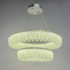 Підвісна кришталева LED-люстра для вітальні Linisoln 7903-60×40 140 Вт хром із димером до 20 м2 Підвісна кришталева LED-люстра для вітальні Linisoln 7903-60×40 140 Вт хром із димером до 20 м2
