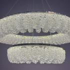 Підвісна кришталева LED-люстра для вітальні Linisoln 7903-60×40 140 Вт хром із димером до 20 м2 Підвісна кришталева LED-люстра для вітальні Linisoln 7903-60×40 140 Вт хром із димером до 20 м2