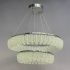 Підвісна кришталева LED-люстра для вітальні Linisoln 7903-60×40 140 Вт хром із димером до 20 м2 Підвісна кришталева LED-люстра для вітальні Linisoln 7903-60×40 140 Вт хром із димером до 20 м2