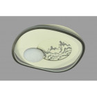 Стельова LED-люстра з ефектом місяця Linisoln 7941-500 DIMMER 50 см 115 Вт диммер для спальні та вітальні до 17 м2 Стельова LED-люстра з ефектом місяця Linisoln 7941-500 DIMMER 50 см 115 Вт диммер для спальні та вітальні до 17 м2