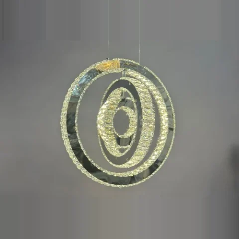 Люстра кільця Linisoln 7960-50*40*30 метал, кришталь, LED, 70 Вт, висота 120 см, ширина 50*40*30 см