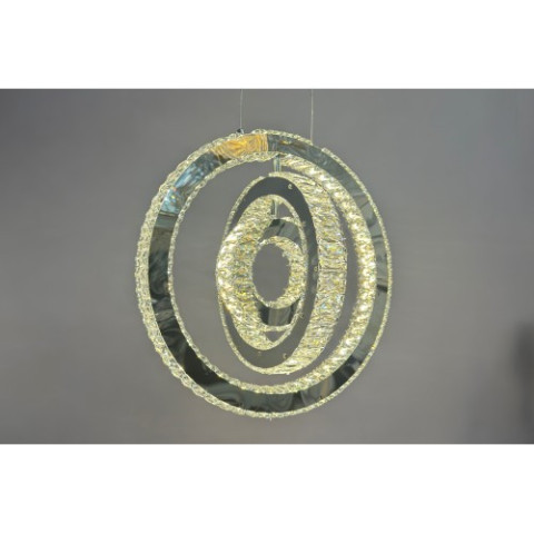 Люстра кільця Linisoln 7960-50*40*30 метал, кришталь, LED, 70 Вт, висота 120 см, ширина 50*40*30 см