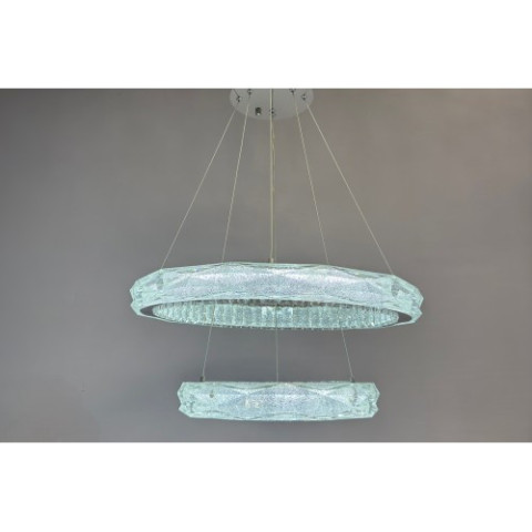 Люстра Linisoln 7976-60*40 метал, кришталь, акрил LED 80Вт 15-17м² 120-50см 60*40см