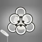 Люстра 8022/3+3BK LED 3color d