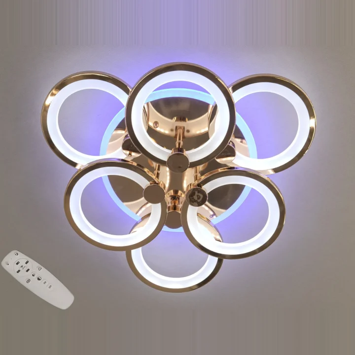Люстра 8022/3+3G LED 3color di
