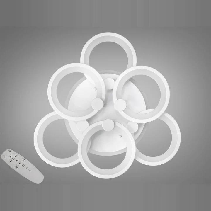 Люстра 8022/3+3WH LED 3color d