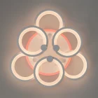 Люстра 8022/3+3WH LED 3color d