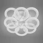 Люстра 8022/4+4WH LED 3color d